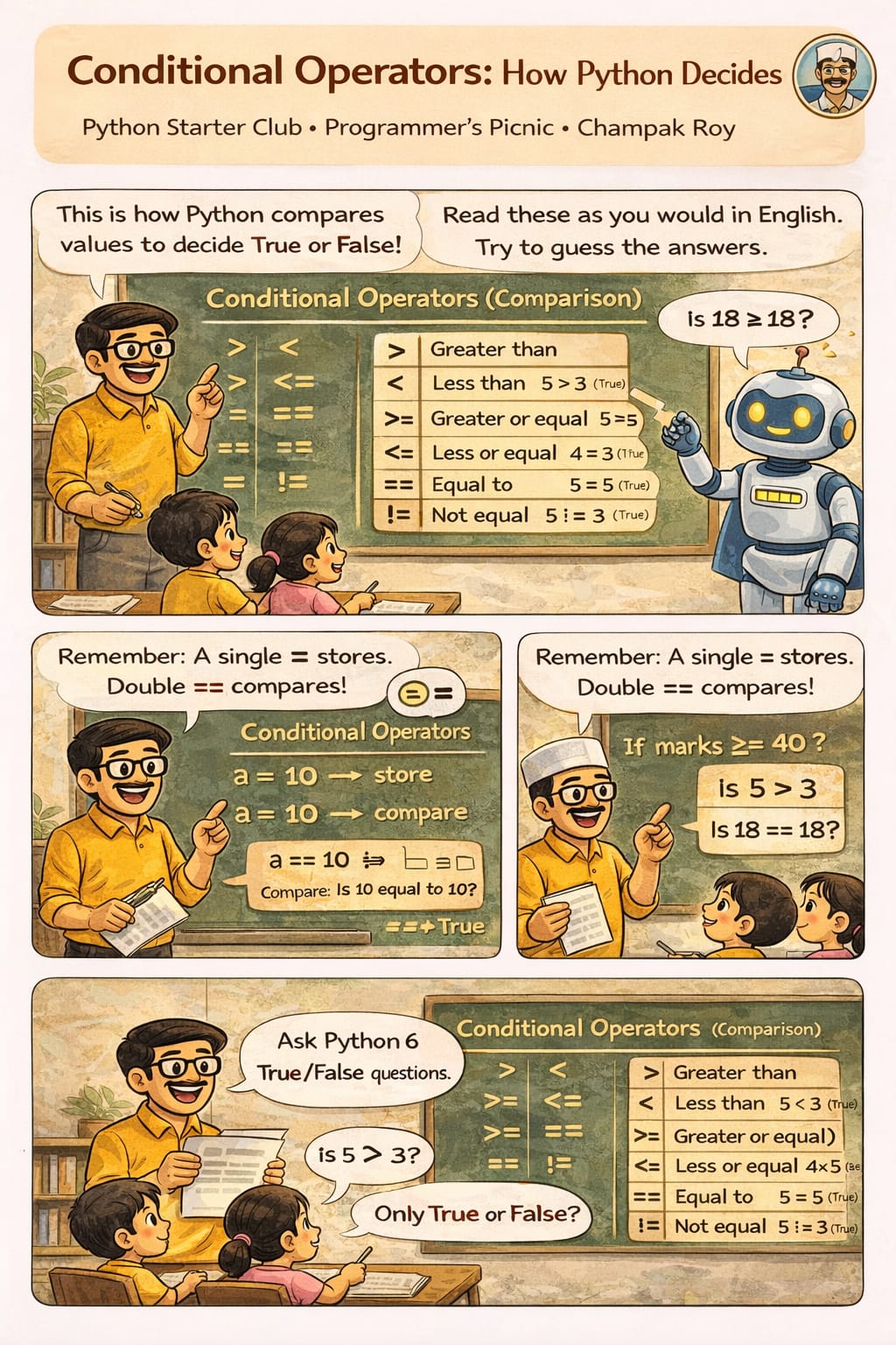 Day 4 Comic: Boolean and if