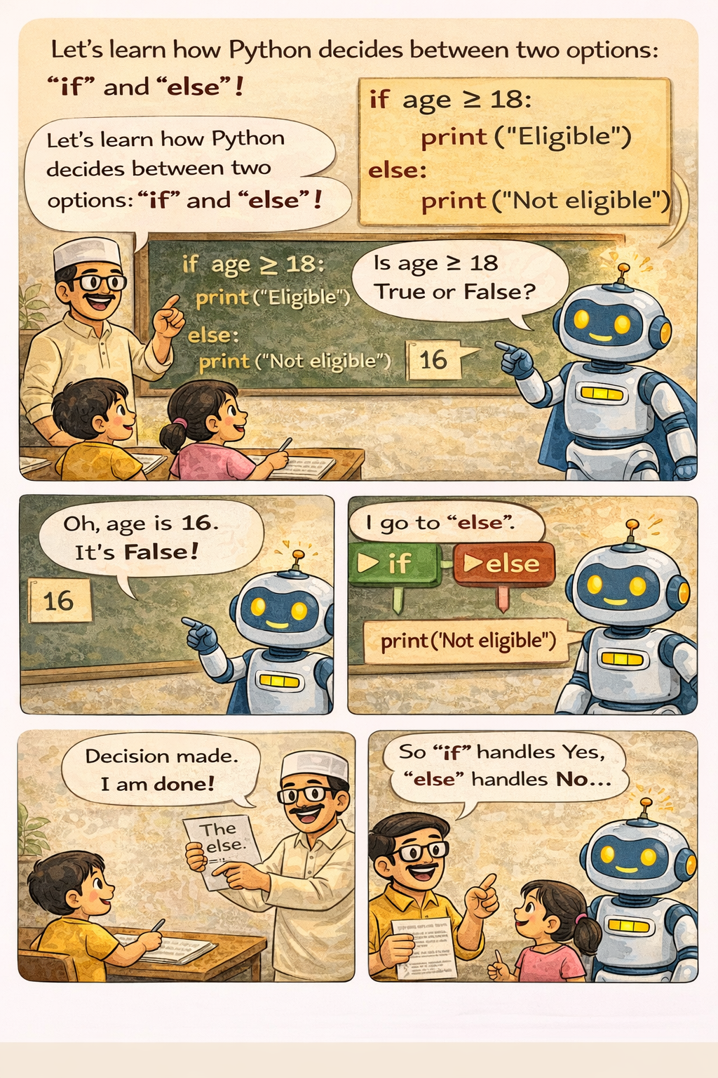 Day 5 if-else comic